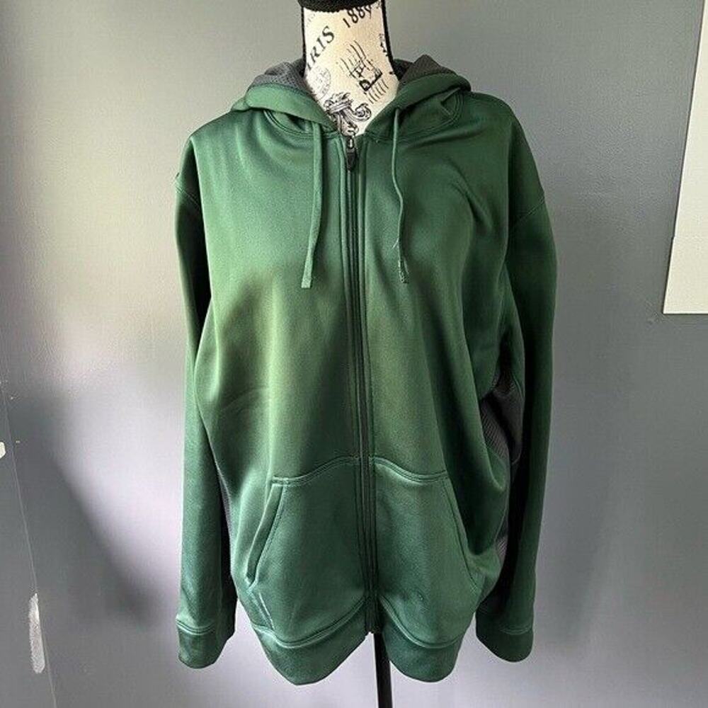 Nike Therma fit NFL Green and black Jets hoodie zip up sweatshirt with pockets